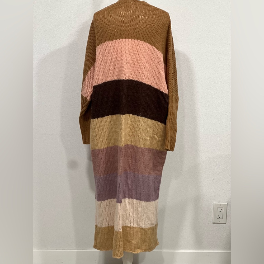 Free People Multicolor Oslo Striped Wool Alpaca Blend Cardigan - Picture 4 of 4